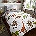 Produktbild STYLELIVING Kinder Jungen Mädchen Kinder PC/Polly, Baumwolle, Poly-Baumwoll-Quilt-Bettbezug, Bettwäsche-Set, 50% Baumwolle, 50% Polyester, Dinosaurier, Einzelbett