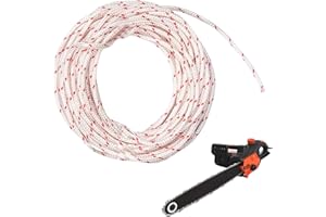 qerich Pull Cord For Petrol Lawnmower,Lawnmower Pull Cord Replacement,Lawn Mower Pull Cord,10 Meters 3.5mm Rope Replacement For Recoil Starter Gasoline Engine/Chainsaw Lawn Mower Trimmer Work Tools