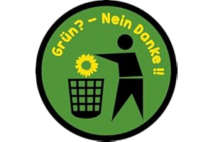 MICHAEL & RENE PFLÜGER BARMSTEDT ✔️ Premium Auto Aufkleber Grüne Partei nein danke ✔️ 8 cm ✔️ Sticker Protest anti grün Demo Bundes Regierung Habeck Baerbock Energie Gas Strom Benzin Krise Notebook Laptop Roller decals