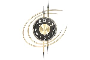 Yopyuenn Große Wanduhr 54cm, Leise Ohne Tickgeräusche Lautlos Wanduhren, Modern Metall Dekoration Wanduhr Geräuschlos Batteriebetrieben Digital Uhren Für Wohnzimmer Schlafzimmer Büro