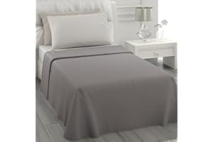 L'ANTICO ARCOLAIO - Set Lenzuola Letto Singolo 3 Pezzi (Lenzuolo Sotto Argento, Lenzuolo Sopra Grigio) Completo Letto Singolo Jaquard in Microfibra, No Stiro, Biancheria da Letto Made in Italy