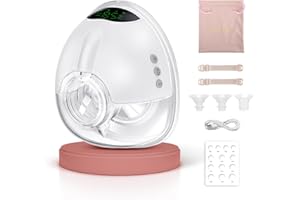 Sacaleches Electricos Lulia, 4 Modos Y 9 Niveles, Sacaleches Electricos Manos Libres, Succion Fuerte, Gran Capacidad De 6 Onzas, Discreta, Con Boquillas De 17/19/21 Mm (1 Pieza)