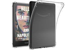 Buoluoioir Étui pour Kindle Étui Transparent pour Le Kindle Paperwhite 12ème Génération (2024) 7" Dos en Silicone léger et résistant aux Rayures