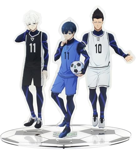 Xinnice Blue Lock Look Up Figure, 4 Pieces, Blue Lock Action Figure, 10