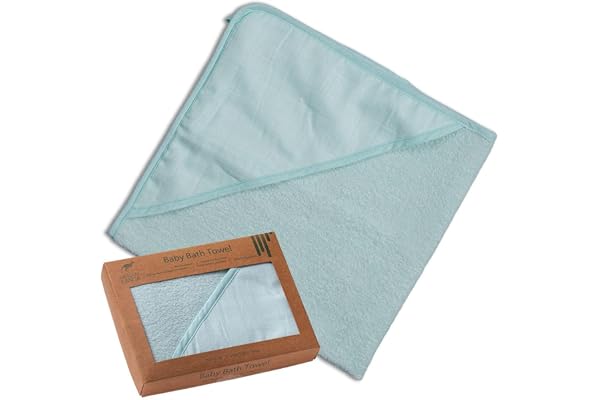 Urban Kanga Cape de Bain Bébé avec Capuche Sortie de Bain Serviette de Bain (Menthe)