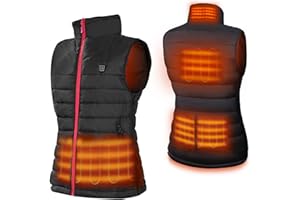 DR.PREPARE Women’s Heated Gilet, Lightweight Heated Vest for Women with 3 Adjustable Sizes M/L/XL