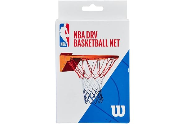 Wilson NBA DRV basketnät, röd/vit
