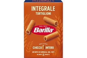 Barilla Pasta Tortiglioni Integrali, Pasta Corta di Semola Integrale di Grano Duro, Integrale, 500 g