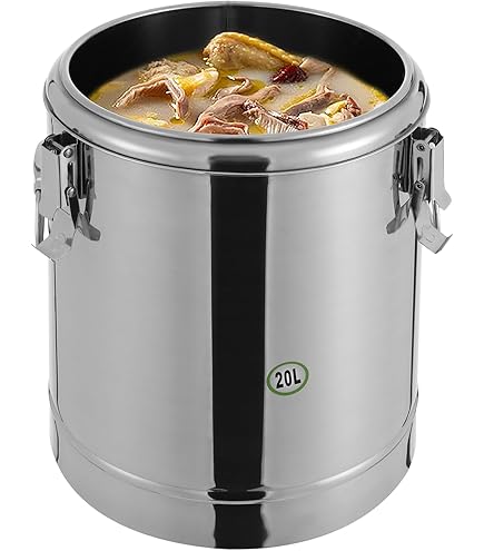 Begoniape 20 liter roestvrijstalen thermoskan met deksel en