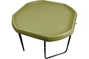 SIMPA Medium Olive 70cm Plastic Activity, Sand & Water Mixing Play Tray with Stand Adjustable to 3 Heights.