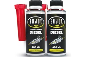ENJOY TECH System Cleaner Diesel - Additivo Professionale per la Pulizia degli Iniettori e la Protezione del Motore Diesel - 400ML, Made in Italy (2)