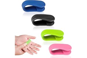 ZFRITP 4 pinzas de acupresión, anillos de batería, clip de acupresión, clip de acupresión, herramienta de acupresión portátil, clip de acupresión para masaje para aliviar la tensión, ansiedad y dolor