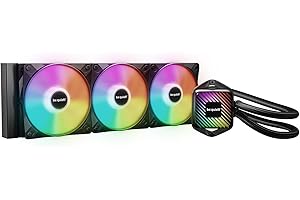 be quiet! Pure Loop 3 LX 360 mm, Refroidissement liquide tout-en-un, 3x ventilateurs Light Wings LX 120 mm PWM high-speed, bloc de refroidissement ARGB avec 10 masques interchangeables inclus