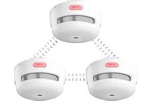 X-Sense Mini-Détecteur de Fumée en Réseau sans Fil, Détecteur d'Incendie avec Batterie Remplaçable, Conforme à la Norme EN 14604, Link+, XS01-WR, Lot de 3