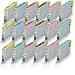 Produktbild 18x kompatible Tintenpatronen für Epson Stylus Photo R 265 R 285 R 360 RX 560 RX 585 RX 595 RX 685 Schwarz - Black Cyan Magenta Yellow Light Cyan Light Magenta - Eco Plus Serie