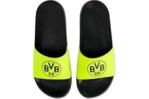 Borussia Dortmund Unisex – neonowe klapki kąpielowe dla dorosłych