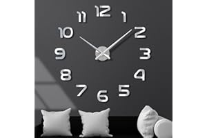 VINILITE Large Wall Clocks DIY Frameless Wall Clocks for Living Room Modern 60cm Wall Decoration Wall Stickers