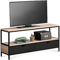 Sideboard Boston Mit 4 Türen – 140 Cm, Industriedesign In Schwarz – Viel Stauraum Für Wohnzimmer & Esszimmer