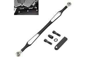 Amazicha Schwarzes Motorrad-Schaltgestänge, kompatibel mit Harley Davidson Softail Road King Street Glide Tri Glide ab 1980