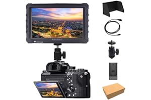Negro Lilliput A7S 7 Pulgadas 1920x1200 IPS HD Camera Field Monitor Campo 4K HDMI Input Output DSLR Camera A7 A7R A7S III GH5 GH5s 5D IV 7D 80D D810 Ronin S