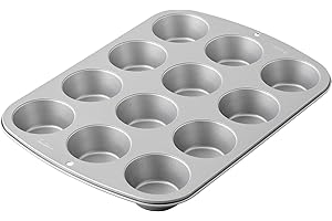 Wilton Teglia da forno per cupcake/muffin, ricetta destra, antiaderente, 12 fori