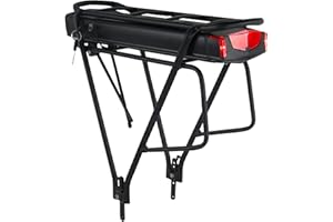 NC Batteria Ebike 36V 15Ah Batteria bici elettrica per portapacchi posteriore per motore 50-500W, batteria di ricambio per mountain bike con fanale posteriore