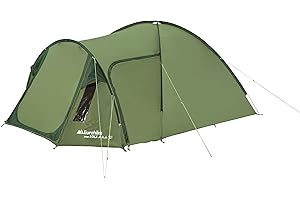 Eurohike Avon 3 DLX Nightfall Waterproof Tunnel Tent for 3 People with Porch and Darkened Bedroom, 3 Man, Compact, Lightweight, Easy to Pitch, Backpacking, Festivals, Camping, Hiking, 2000mm HH