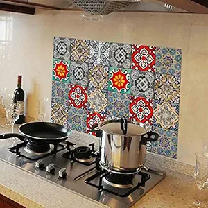 WallDesign PVC Vinyl Mosaic Wall Door Furniture Sticker (76 x 50 cm, Multicolour)