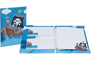 Rössler Papier 11701163000 - Pack de papier à lettres "Pirates", 165 x 235 & 90 x 177 mm, 10 feuilles & 10 enveloppes