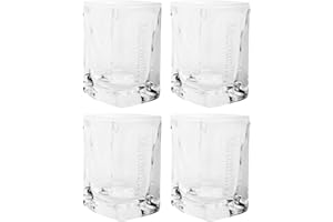 Jägermeister Manifest Shot - Set di 4 bicchieri da liquore, graduazione a 2 cl, 4 cl, vetro trasparente lavabile in lavastoviglie e stabile, originale capacità 75 ml