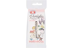 F.LLI.REBECCHI Mariarosa, Vaniglia Bourbon, Confezione da 1 bacca in fiala di vetro salva aroma, L’imballagio può variare