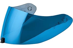 Guajiro - Visière compatible avec Scorpion EXO | R1 EvoAir | R1 Carbone Air | 1400 ÉvoAir | 1400 Carbone Air | 520 ÉvoAir | 391 | Écran en polycarbonate compatible Pinlock (Bleu Clair)