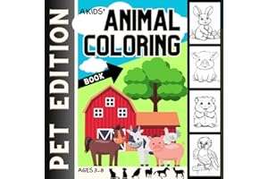 A kids animal colouring book: Pet edition: A Delightful Coloring Journey for Ages 3-8. Order Now and Unleash Your Creativity! (Coloring books for kids!!)