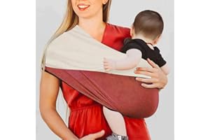 FENGQ Baby Tragetuch, Tragetuch Baby Neugeborene, Babywickel Träger, Kleinkind Handfreie Babytrage für Neugeborenes und Kleinkinder Bis zu 16Kg（83 * 70cm）