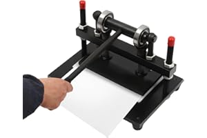 WANWANPER Leder-Schneidemaschine, manuelle Stanzmaschine, Leder Stanzmaschine, Stanzmaschine und Prägemaschine, Leder Stanzen Maschine Klicker Presse Schaumstoff Schneiden Papier, 26 * 16cm