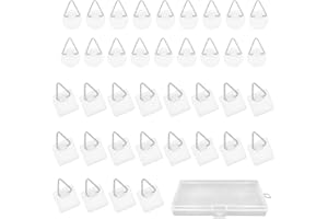 Xmart 60 Stück Bilderhaken Selbstklebend Zwei Formen Wird mit Einer Transparenten box Geliefert Bildaufhänger Selbstklebend Aufhänger für Bilder Perfekt für Fotorahmen, Bilder, Tellerdekorationen