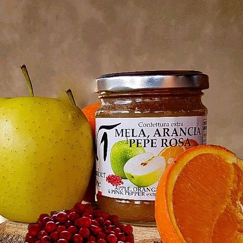 confettura mela, arancia e pepe rosa