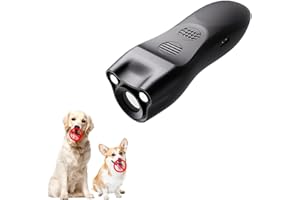 XWLEYW Anti Dog Barking Deterrent Device, Ultrasonic Dog Repeller, Stop Barking Dog Device，rechargeable Dog Training Aid Tool, 33ft Range, Safe Mini Stop Dogs Barking Device（Black）