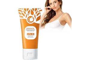 BAINUAI Żel peelingujący do twarzy, rozjaśniający pomarańczowy, żel wybielający, pomarańczowy, peeling, peeling do twarzy, do redukcji plam na skórze, głębokie oczyszczanie i wygładzanie (1 szt.)