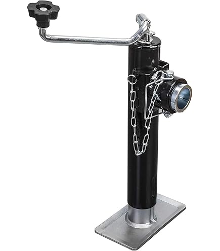 Bulldog 195362 Square Tube Trailer Jack - 5,000 Lb Capacity With 15" Travel & Square Mount