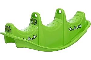 ‎DOHANY Dohany Wippe Rocker Krokodil Tier Schaukelwippe Kunststoff Kinder Spielzeug grün