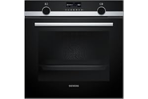 Siemens HB579GBR3, iQ500, Einbau-Backofen 60 x 60 cm, Air Fry, activeClean Pyrolyse Selbstreinigung, TFT-Display, 3D Heißluft, Schnellaufheizung, cookControl40 Automatikprogramme, softMove, Edelstahl