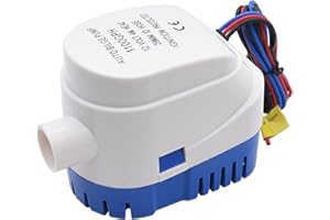 KAOLALI Bombas de Achique Automática 12V 1100GPH Bomba de Agua de Sentina 29mm Sumergible Automática Bomba de Agua Auto Sumergible para Barcos Estanques Piscinas