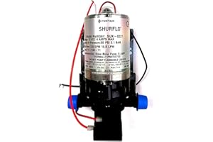 Shurflo Trail King Size 10-Pompa dell'Acqua, Colore: Argento, 12 V/30 PSI
