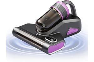BUICXJKZ Milbensauger für Matratzen, Milbensauger mit UV-Licht 15Kpa Starke Absaugung, 500W Milbenstaubsauger mit LED-Anzeige, Matratzenreiniger für hygienische Reinigung, für Allergiker