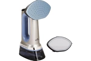 Hamilton Beach Patented Durathon 3-in-1 Garment Steamer, 10 year Soleplate warranty, Garment Steamer for Clothes, Steam Iron & Dry Iron for Clothes, One-Touch High/Medium/Delicate, Auto Shut off