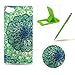 Produktbild Sony Xperia Z5 Compact/Mini Hülle Silikon Schutzhülle Tasche Case,Weiches Silikon TPU Gel Bumper Case Etui Schale Cover Skin,Herzzer Modisch Hochwertig Ultra Dünn Slim Thin Bunt Handytasche Mit [Grüne Blütenblätter Muster] Guter Schutz Kratzfest Flexibel Leicht Gummi Rubber Jelly Soft Protective Stabil Handyhülle Schutztasche Back Cover Case Shell für Sony Xperia Z5 Compact/Mini + 1 x Frei Grün Handy Halterung Ständer + 1 x Frei Grün Touch Pen Stift Stylus