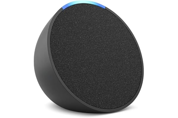 Echo Pop | versión internacional | Altavoz compacto inteligente con wifi, Bluetooth y de sonido potente con Alexa | Color Antracita | Idioma portugués no disponible