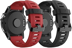 Supore Miękki, oddychający silikonowy pasek zastępczy kompatybilny z Fenix 3 / Fenix 3 HR/Fenix 5X / Fenix 6X / Fenix 6X Pro