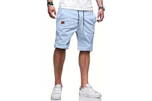Tansozer Short Homme Ete Chino Casual Shorts avec Poches